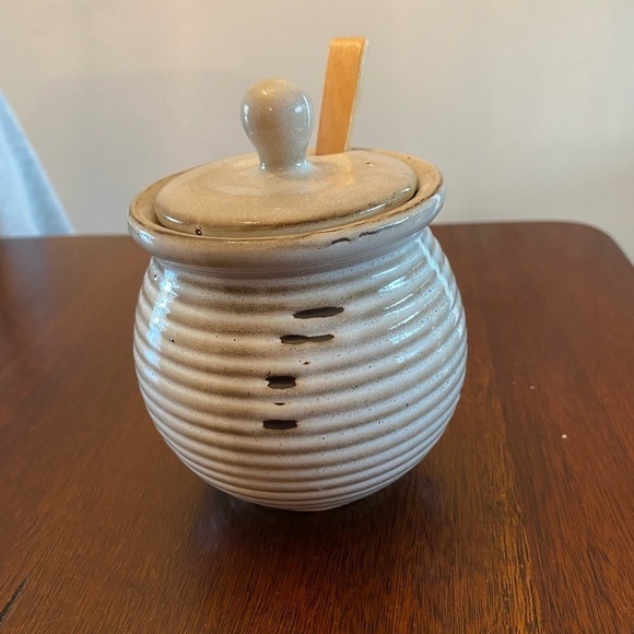 Bloomingville honey pot with dipping spoon - Picture 7 of 8